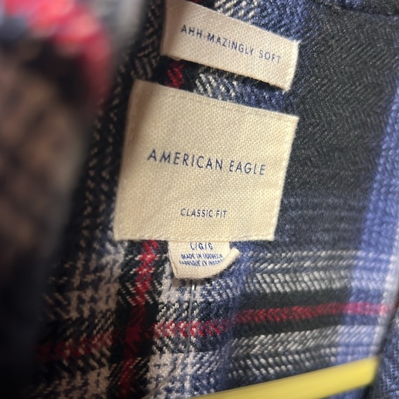 We can do it upcycled flannel shirt - Picture 2 of 3